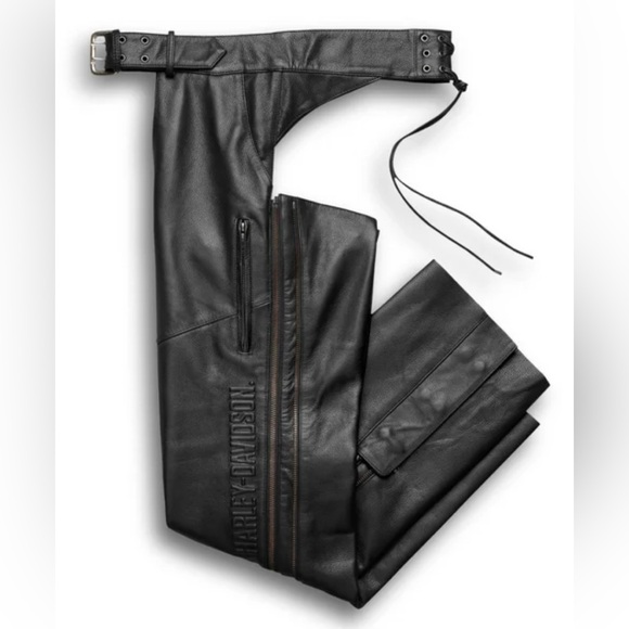 Harley Davidson Men's Deluxe Leather Chaps